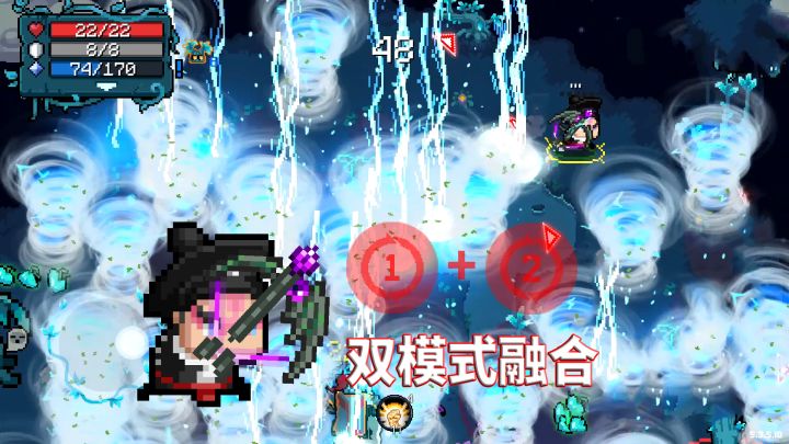 元气骑士:风眼双模式同时发动“特性”,雷暴龙卷风覆盖全场截图