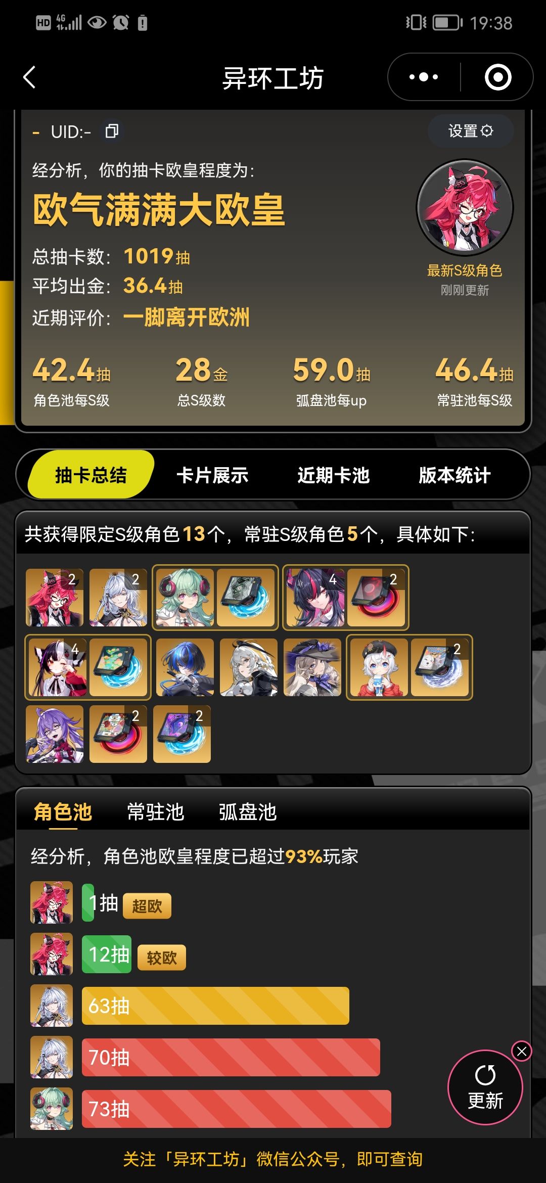 可惜了,本来能三觉残虹的 1