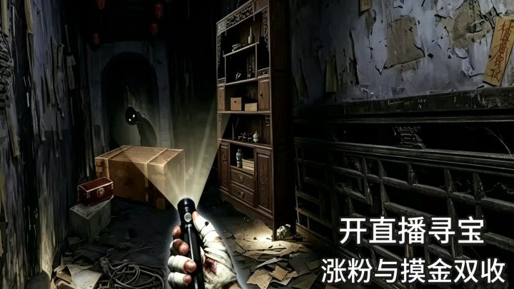 老屋内藏着未知生物，直播搜物资撤离这里截图