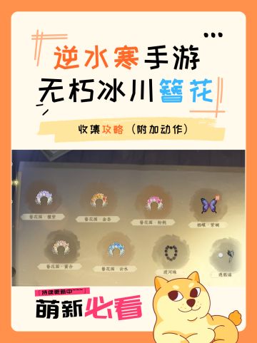 无朽冰川簪花和动作探索坐标