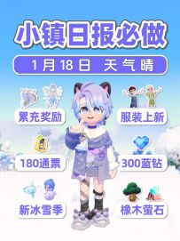 1月18日 今日必做 累充 咖啡服装 冰雪季