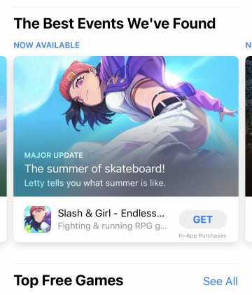 重磅！战斗少女跑酷，斩获Appstore美区Banner推荐