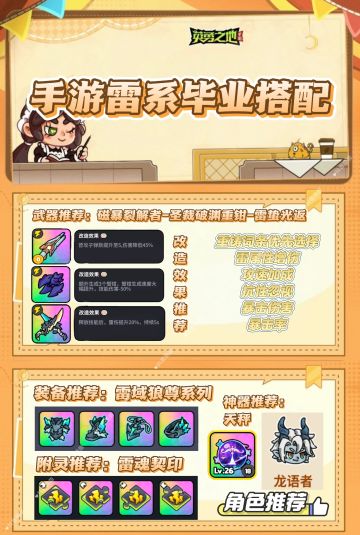 英勇之地手游雷系套装毕业参考图攻略