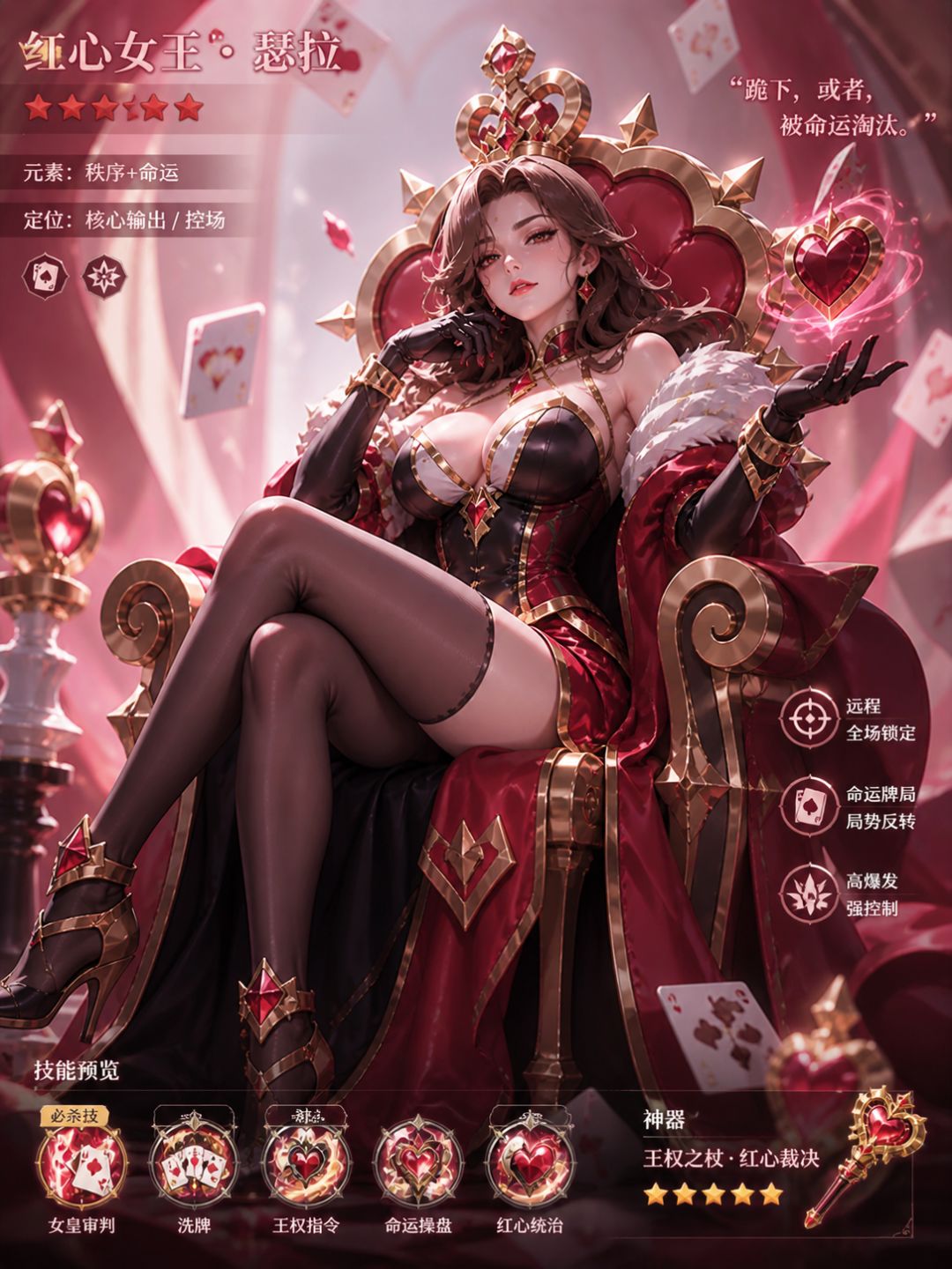 【英雄创作征集】命运操盘手@红心女皇瑟拉 2