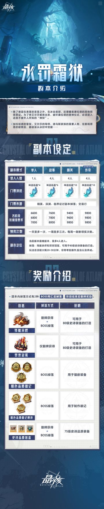 副本介绍丨全新团本「永罚霜狱」副本设定及奖励介绍