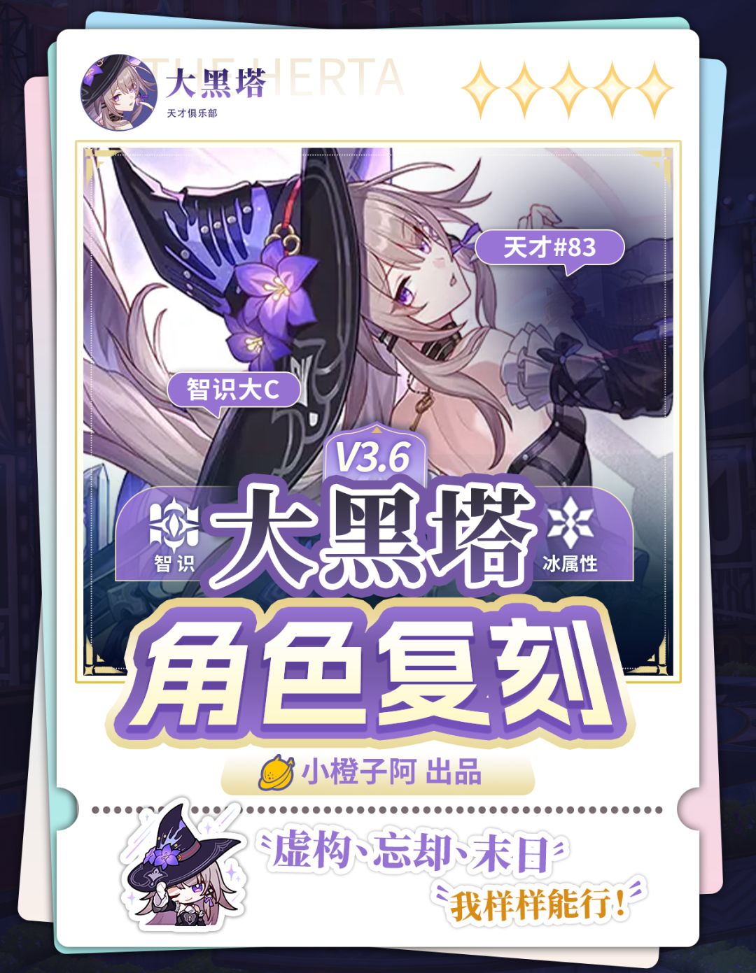 【V3.6攻略】角色复刻 大黑塔 一图流攻略截图