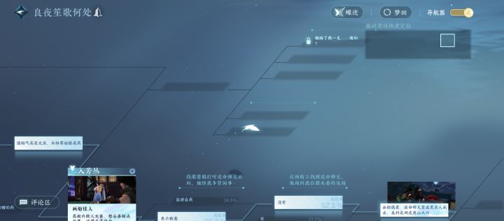求问这个剧情怎么走到，是良夜笙歌里的剧情，走了好几遍发现就是达不到这个分线，有没有人知道该怎么走截图