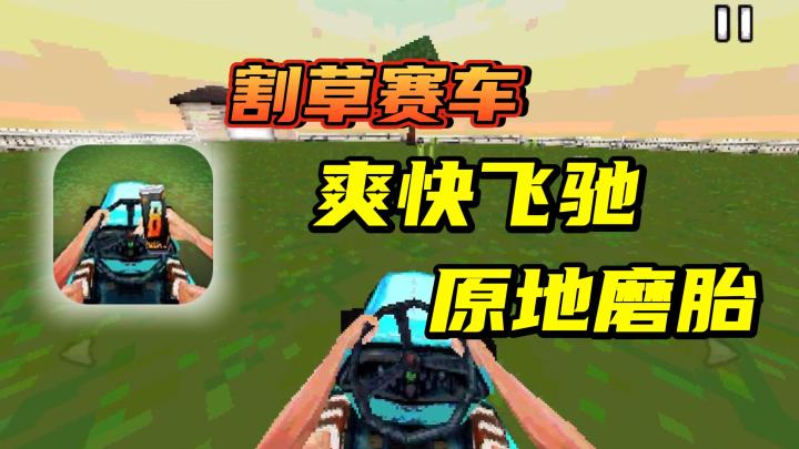 【割草赛车】在后院开启了飙车除草的计划，居然还有人敢来阻挡除草机器！截图