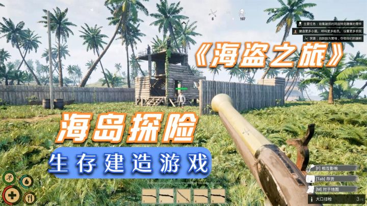 海盗之旅:打空背包弹药,拿下海盗营地,结果就给两块黄金太穷了截图