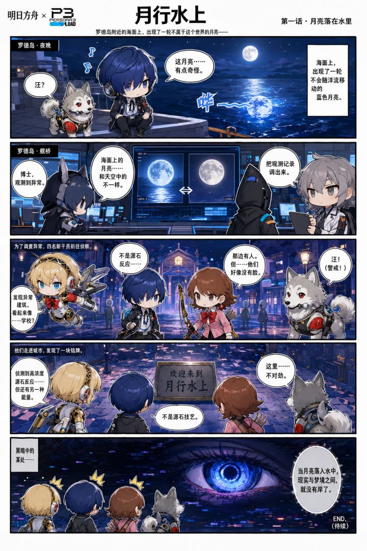 月影落于水面,回忆携我向前|明日方舟×P3截图