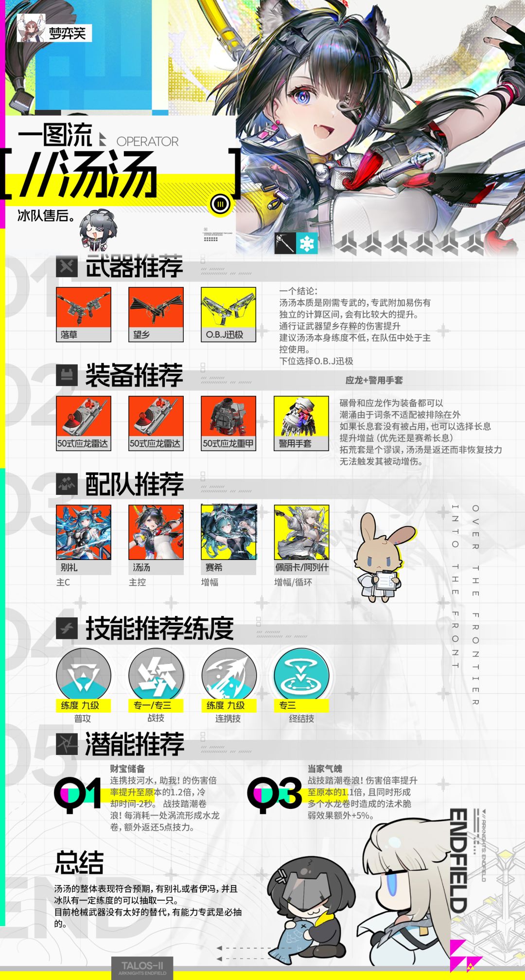 终末地攻略丨汤汤培养一图流（基础版）截图
