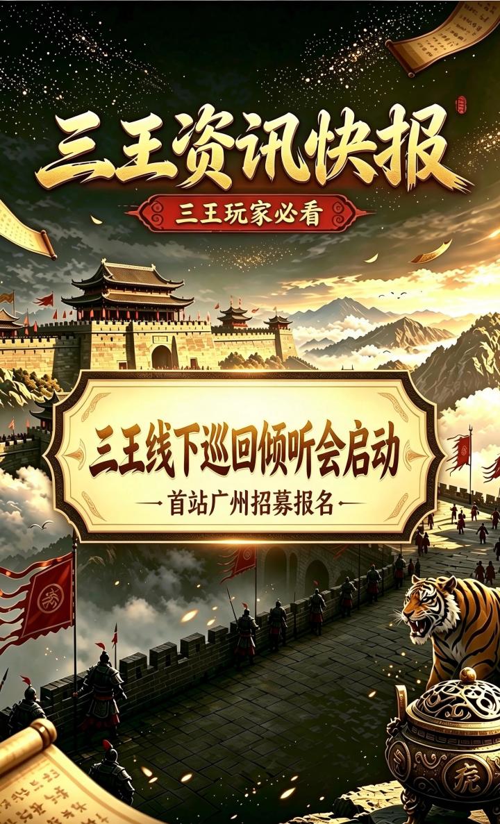 三王线下巡回倾听会启动,首站广州招募报名了!截图