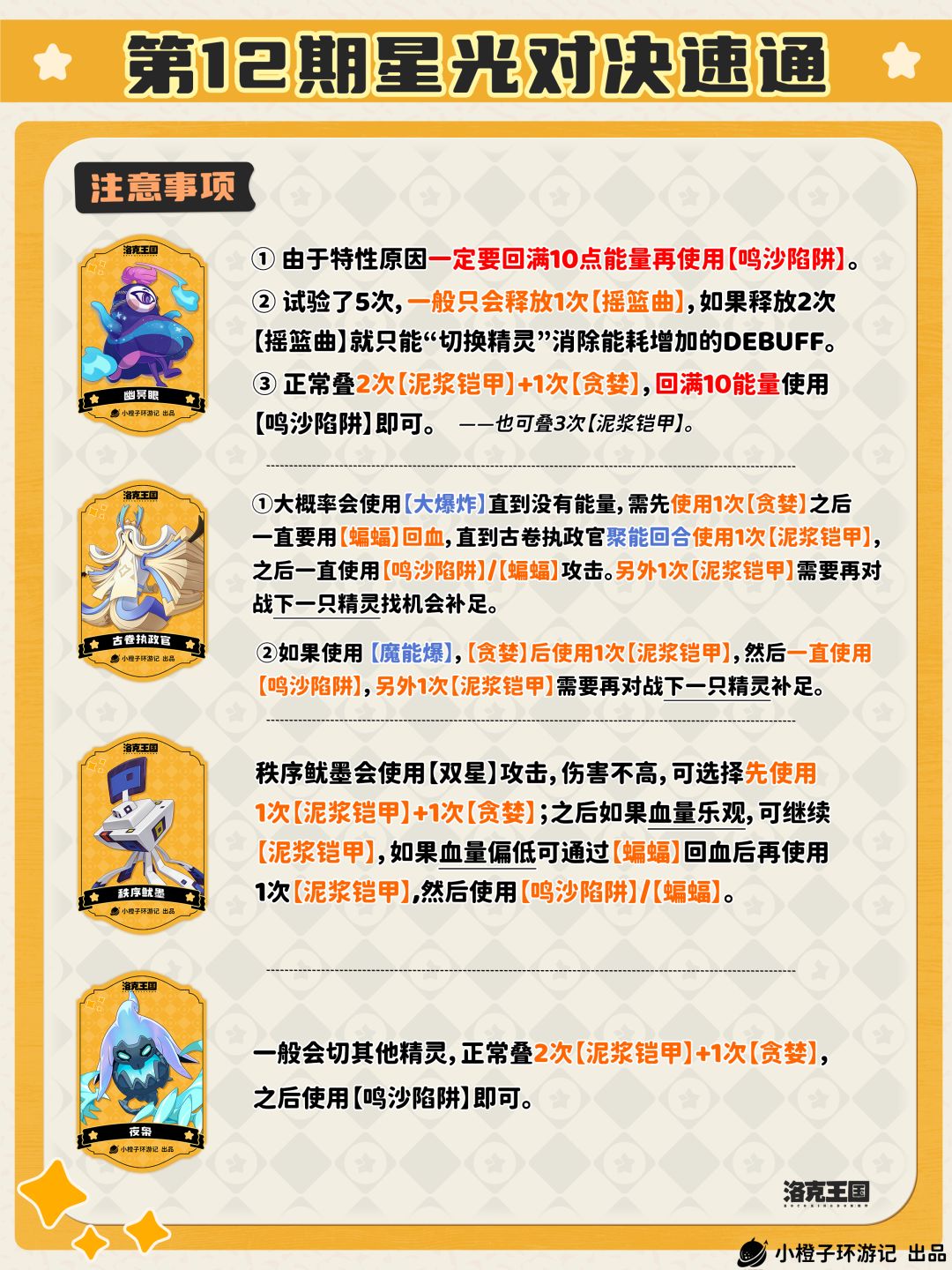 一只罗隐就够啦，单精灵速通星光对决第12期 2