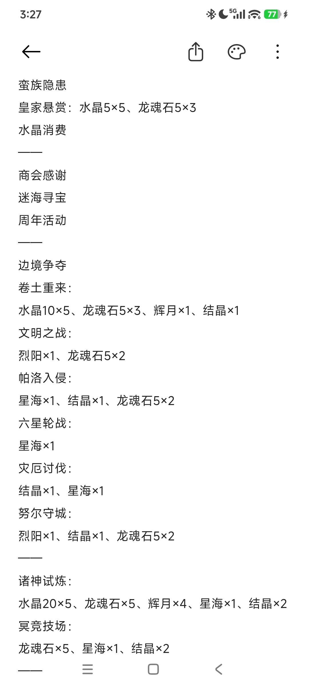 非氪金玩家一个月可白嫖多少资源?如上 1