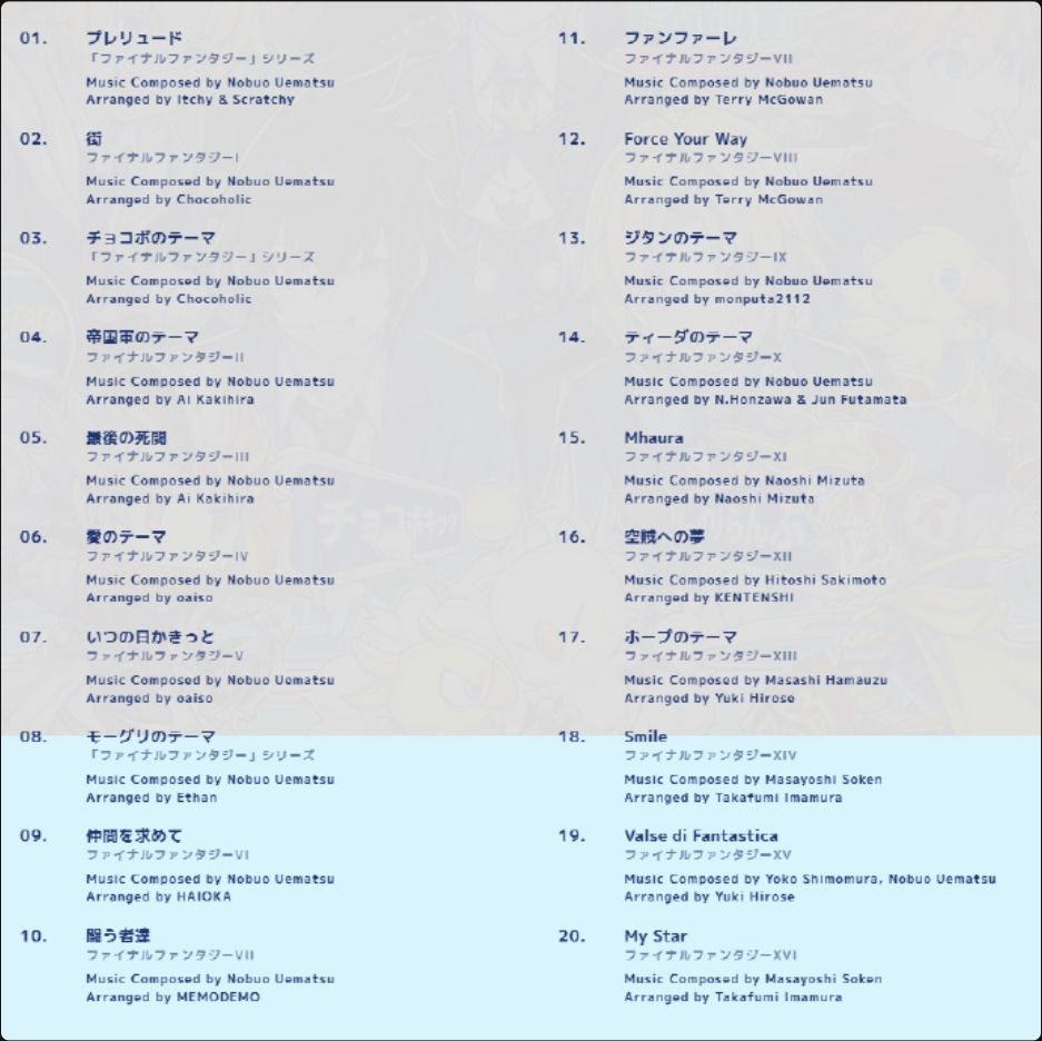 FF经典曲目突然变为可爱风?新专辑开定~ 3