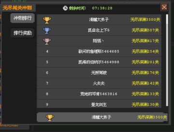 7天任务完美结束，氪度2Q多一些