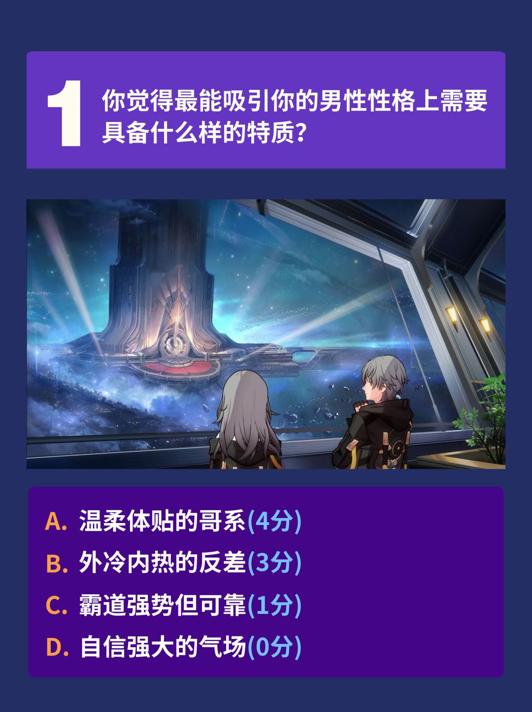 快来测一测星铁谁跟你契合度最高！（男版） 2