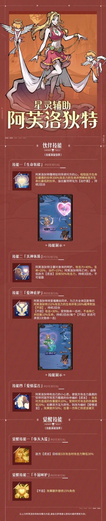 游戏资讯 | 星灵伙伴『阿芙洛狄特』技能一览