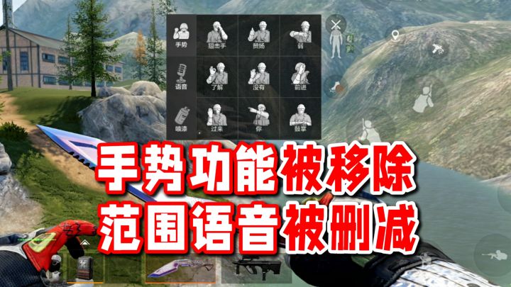 再也不能和敌人愉快的互动了!局内手势被移除!范围语音被删减!截图