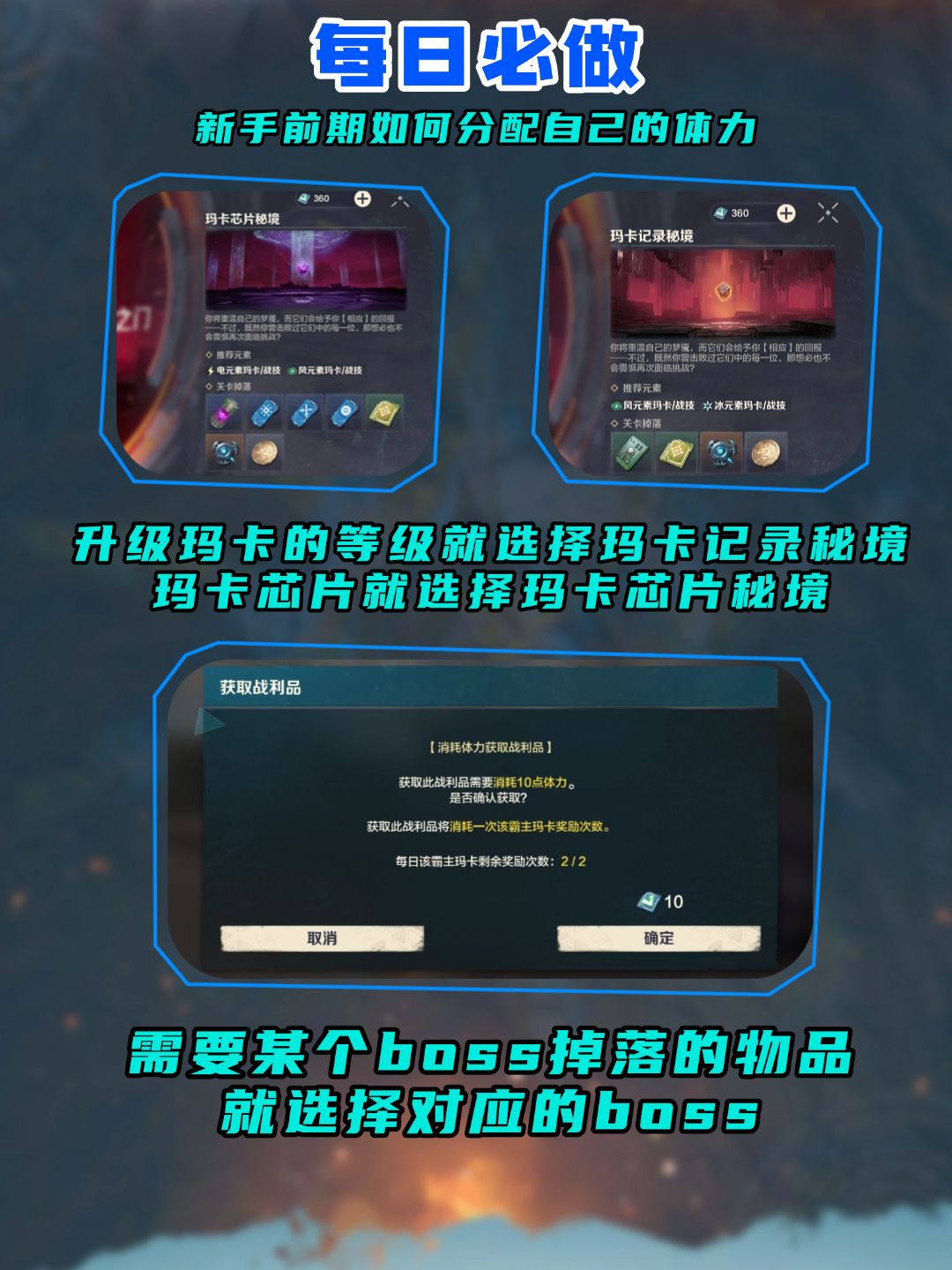 新手前期如何分配自己的体力！ 3
