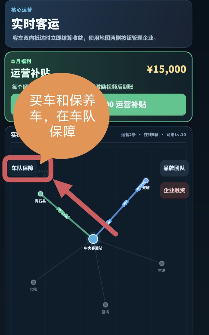 买车的图标在车队保障那里截图