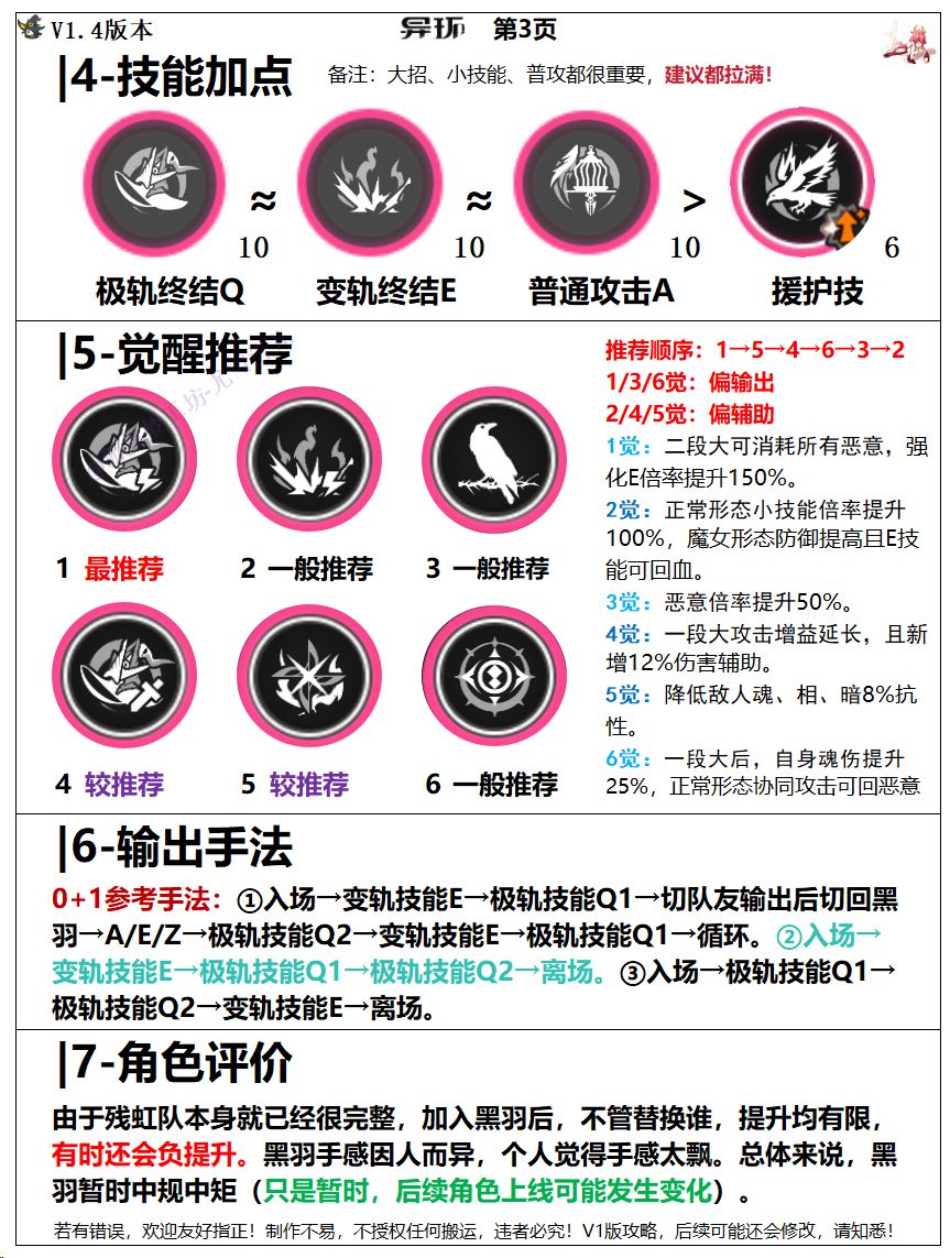 异环攻略:黑羽一图流,空幕队伍手法等讲解 3