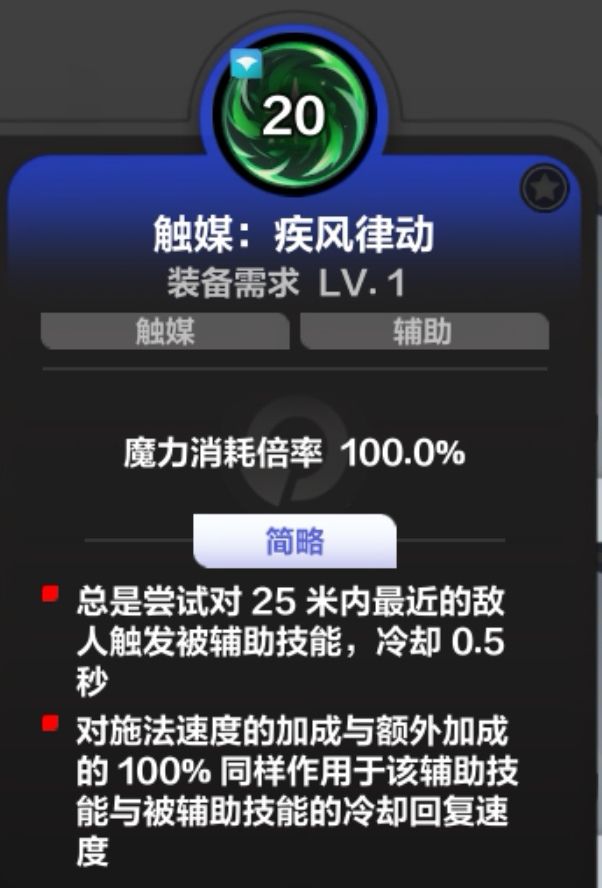 为什么很少见到有用疾风律动的。截图