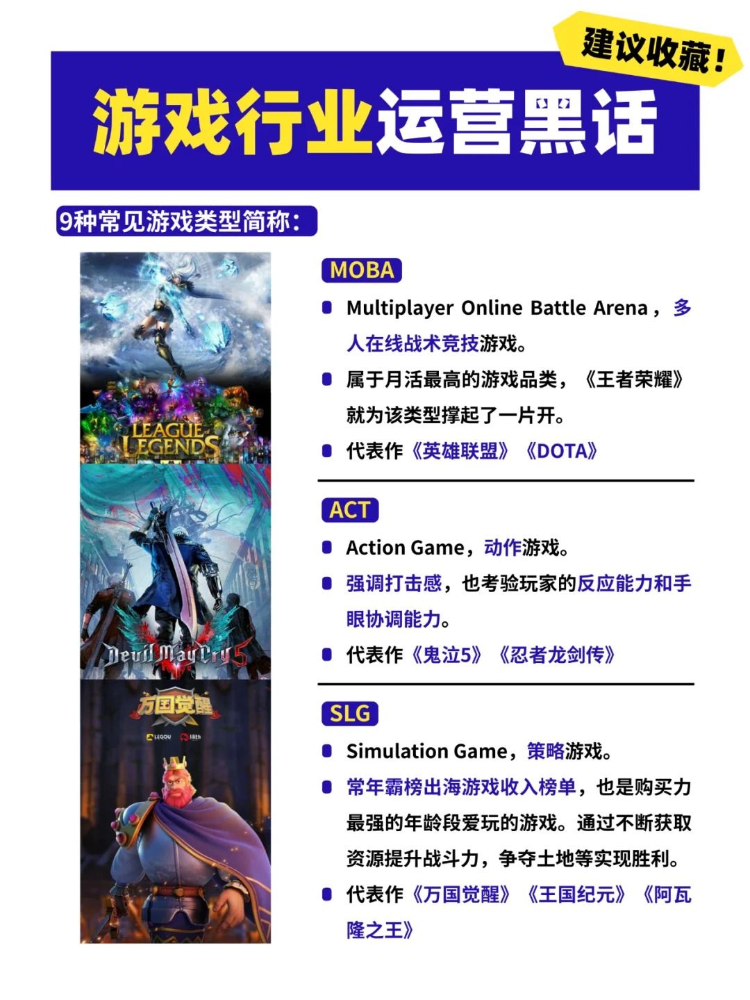 应届生看过来!常见游戏类型简称了解一下 2