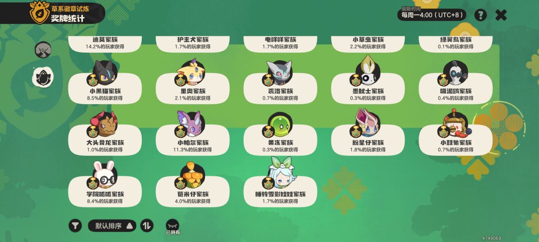 记录帖:18系通关草系徽章 2