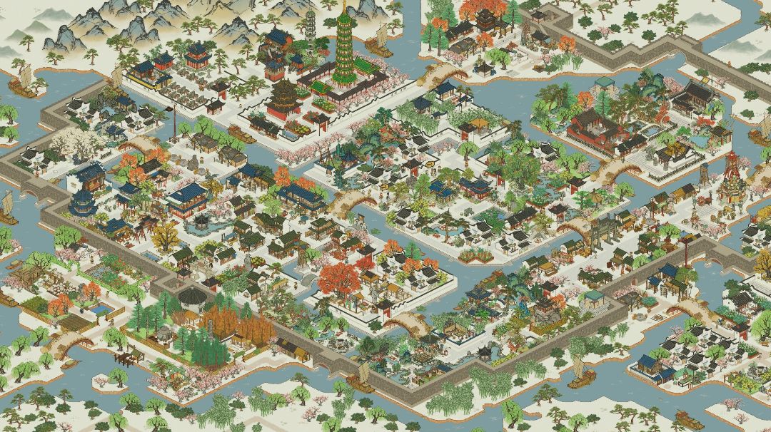 【应天府布局4.0版】树阴满地日当午，梦觉流莺时一声。截图