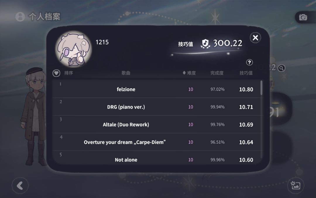 300技巧值了! 2
