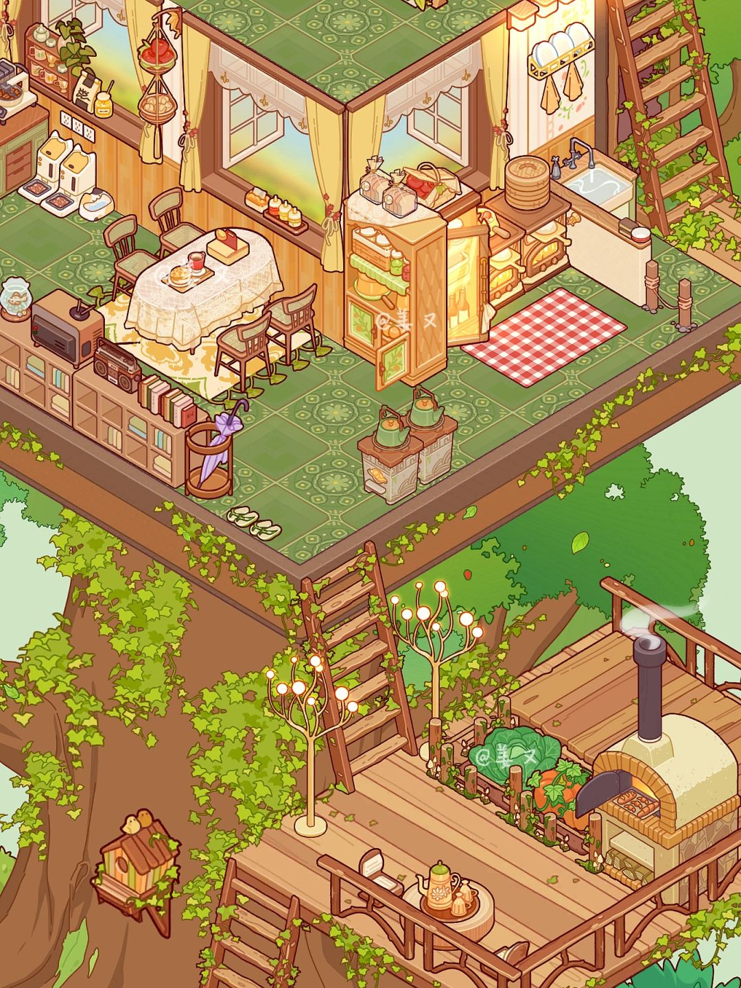 🌲绿野树屋|田园风情🍄✨ 2
