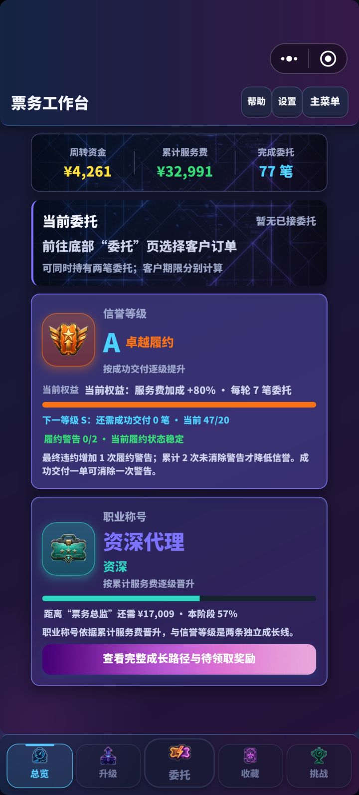 连续触发两次被同行抢单之后从S降到A，然后升不回去了……截图