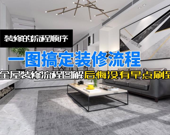一图搞定装修流程.装修的流程顺序.装修详细步骤和流程.房子怎么截图