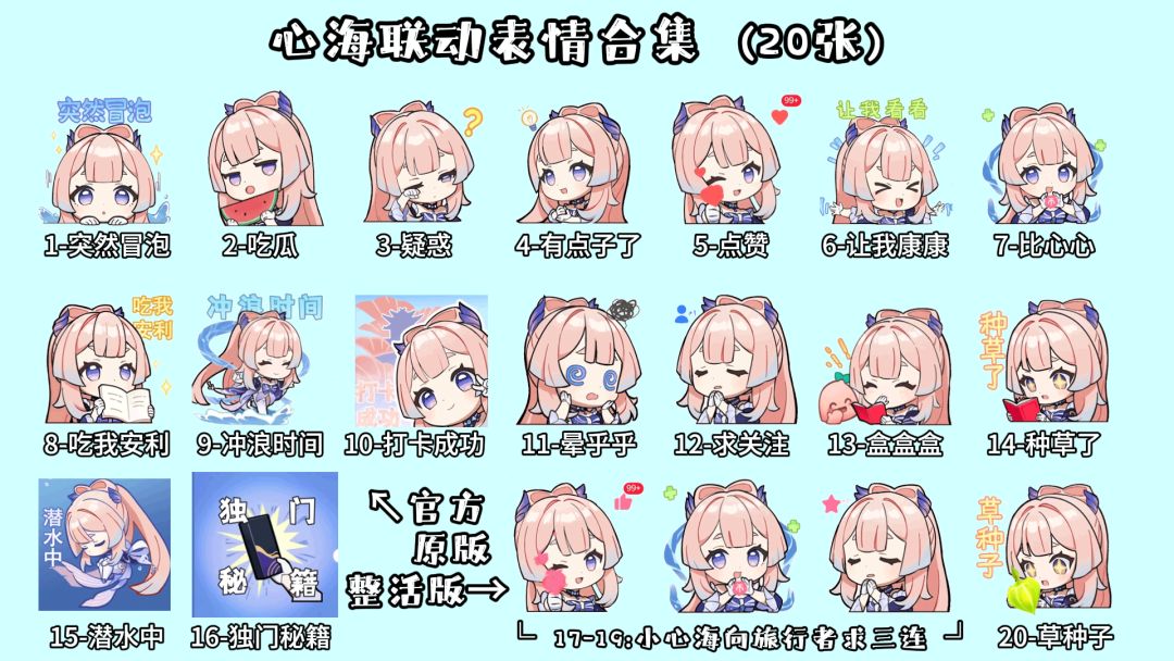 全新心海「珊海绮遇」联动动态表情包分享 1