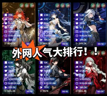 鸣潮：六位新角外网人气大排行！