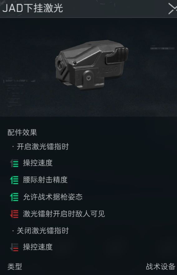 请问JAD下挂激光你们是装在那些枪上截图