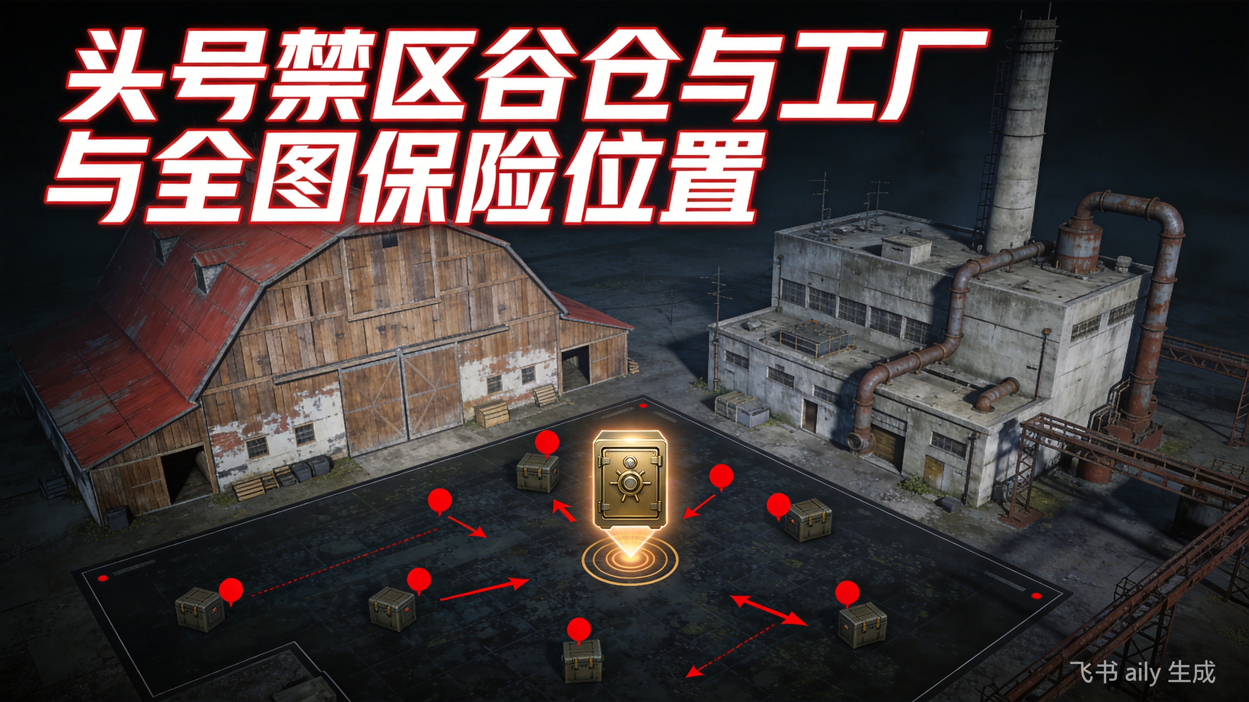 头号禁区谷仓与工厂全图保险位置截图