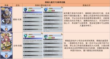 TO梯队神将攻略