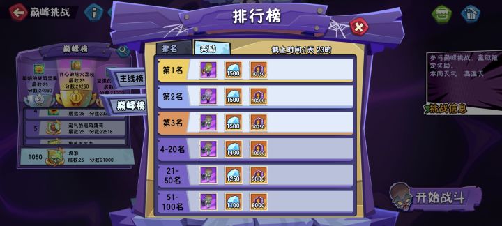 还我巅峰榜第一的奖励截图