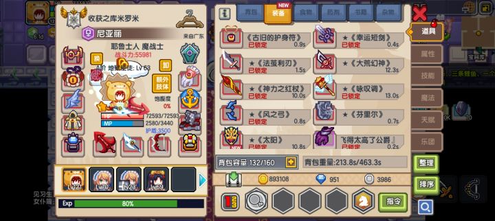 装备找回翅膀的效果还在吗?截图