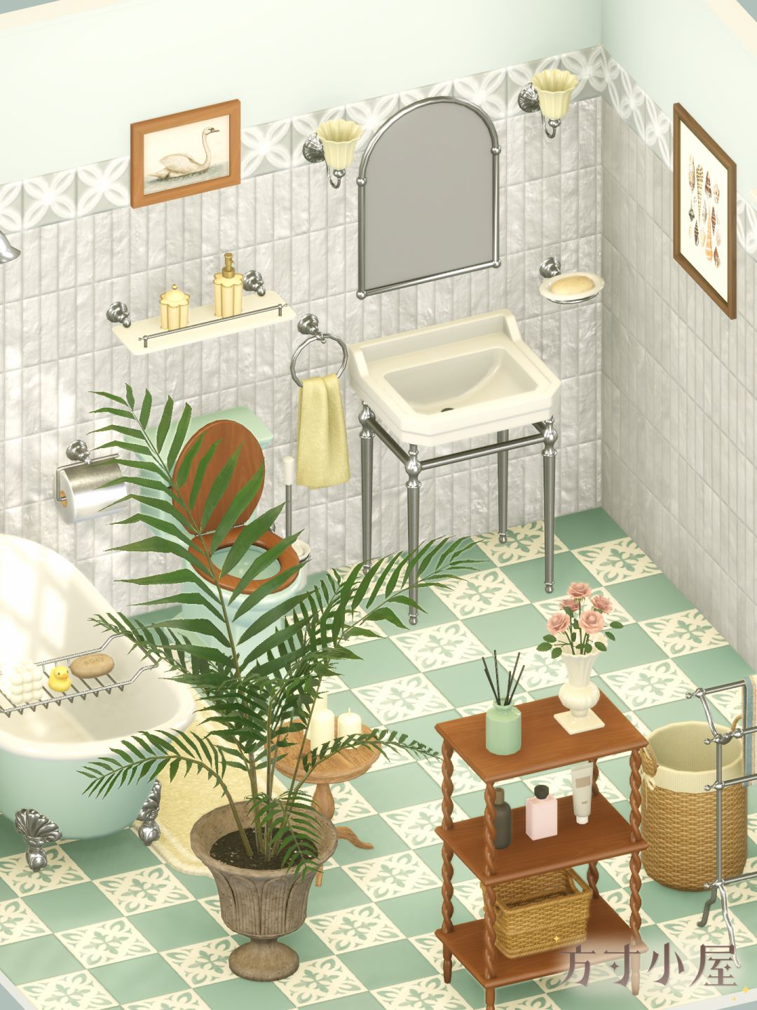 🧼薄荷绿的夏日浴室🛁 3
