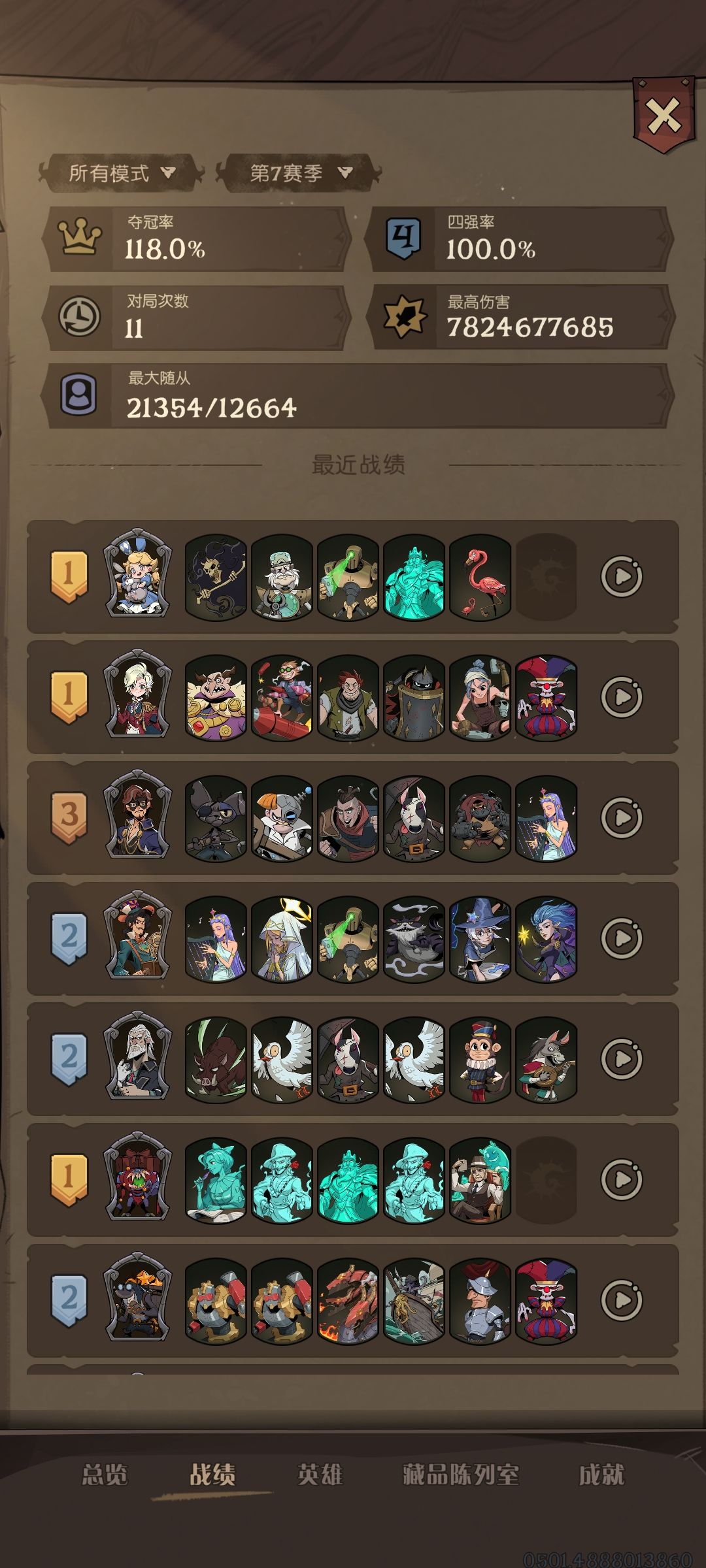 哈哈超越100%的夺冠率,还有谁 1