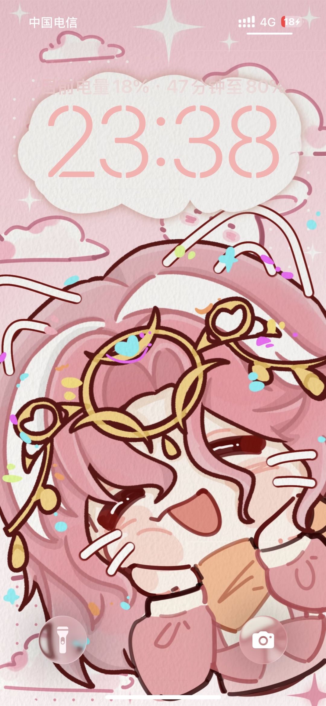 一款超级萌的茉莉壁纸 3