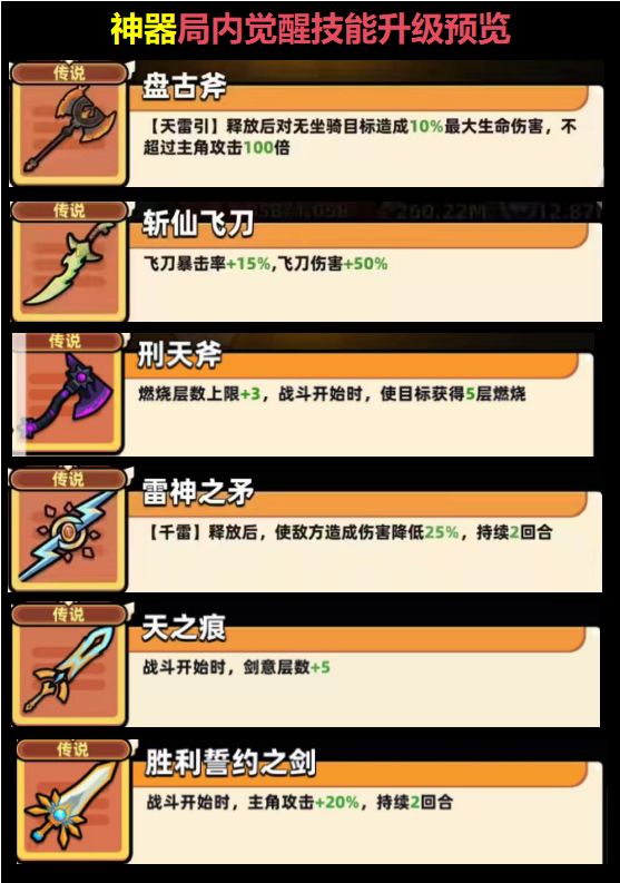 坐骑神器局内觉醒技升级效果预览 2