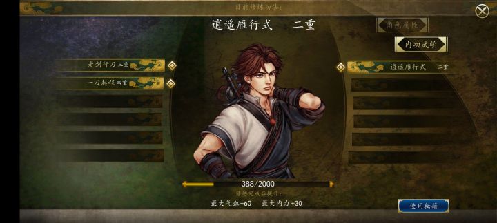 武学内功有bug截图