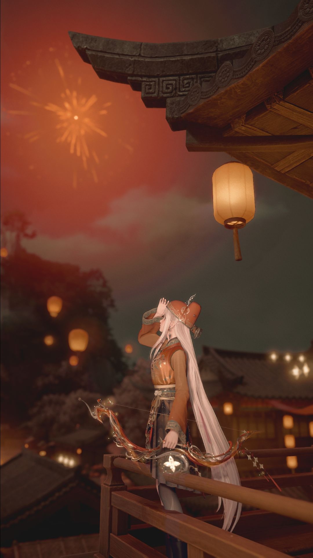 过年看烟花还没放出来嘞 3