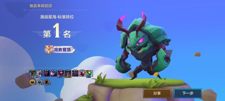 一次不死并且超神。截图