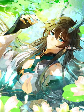 天上月，亦如水中花