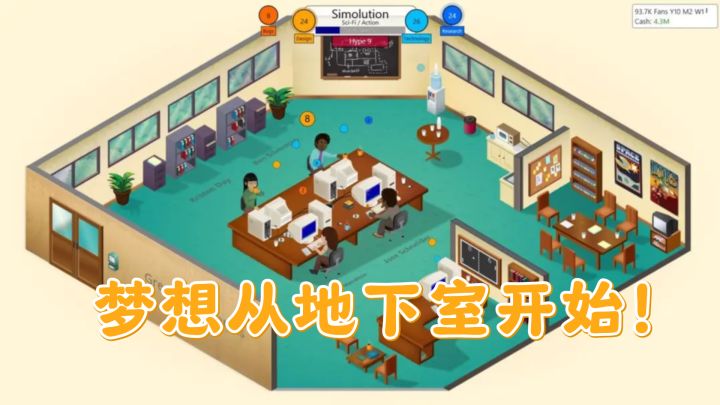 梦想从地下室开始！用最初少的可怜的资金，你能创造出游戏奇迹吗截图